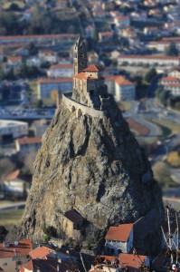Rocher et Chapelle Saint-Michel d’Aiguilhe vus du rocher Corneille