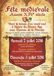 Fête Médiévale d'Auzon 2016