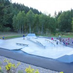 skatepark du chambon-sur-lignon, vue globale