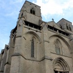 Façade occidentale de l'abbaye, style gothique Languedocien